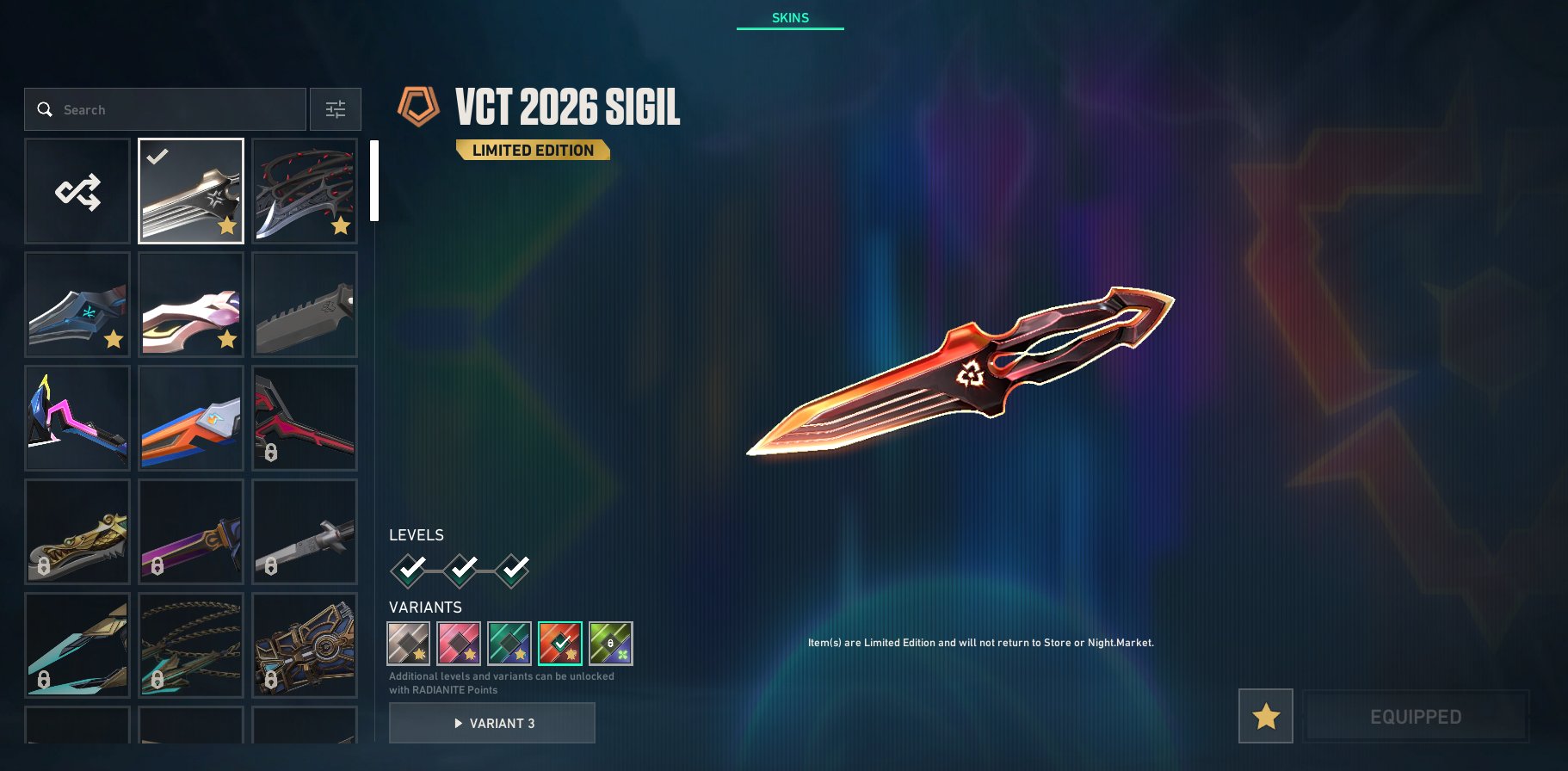 🔵TR, PERSONAL ACCOUNT | 6 KNIVES, VCT 2026 SIGIL, KURONAMI, BLACKTHORNS, MYSTBLOOM, PRX CLASSIC🔵, Sale, Platinum 2, Agents: 28, Skins: 24