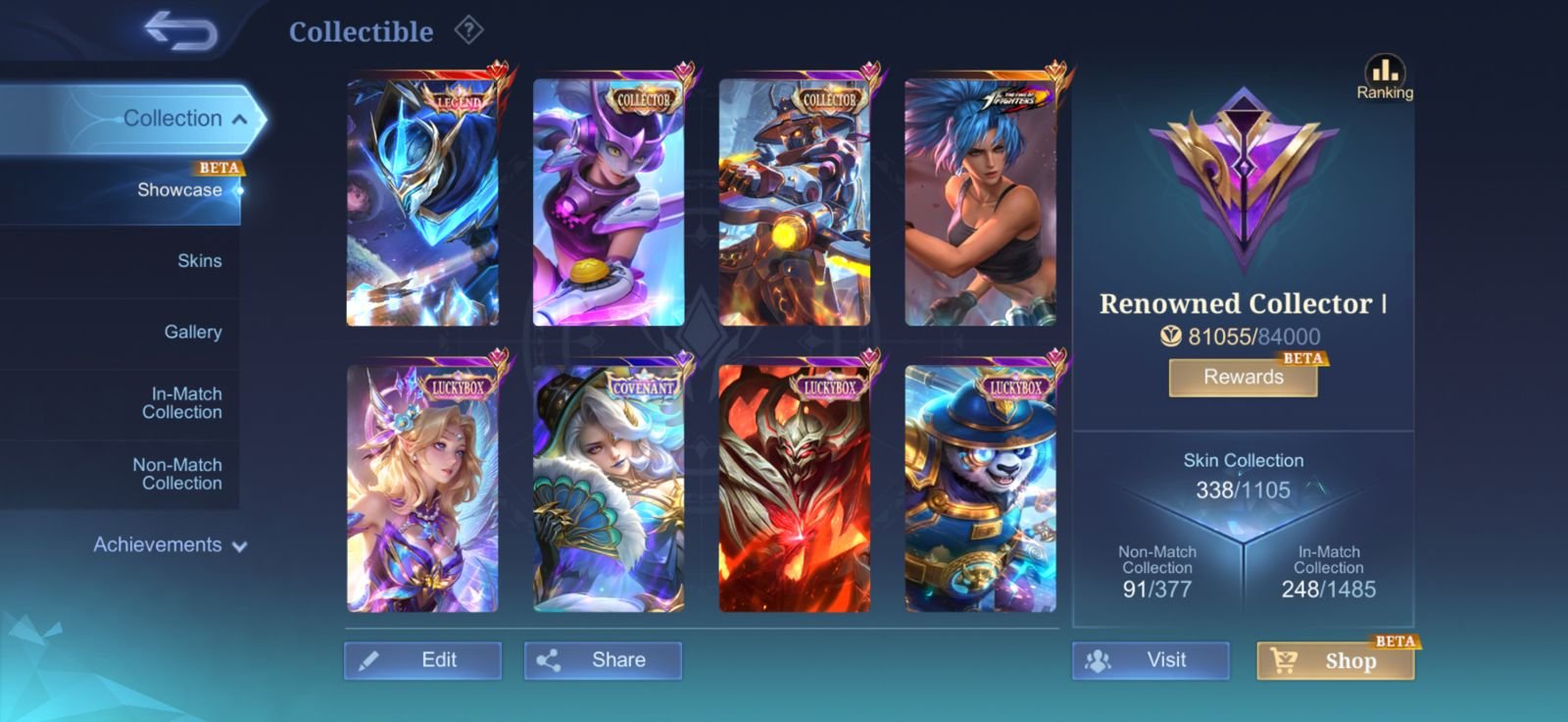 🌟 Mythic account! 💎 90 heroes and 150 skins! 🎉