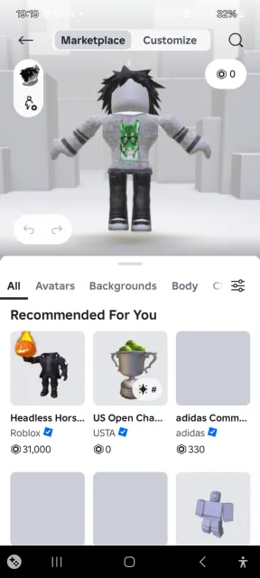 Good donated account with select Roblox, Sale, Voice chat: No