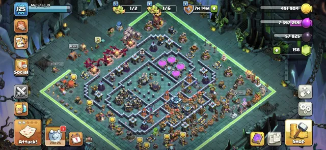 🏰13TH🏰👑HEROES 75/75/44/50/19👑⭐NICE UPGRADING⭐🔮9 EPIC EQUIPMENT🔮, 13 TH Родной Деревни, 10 TH Строителя