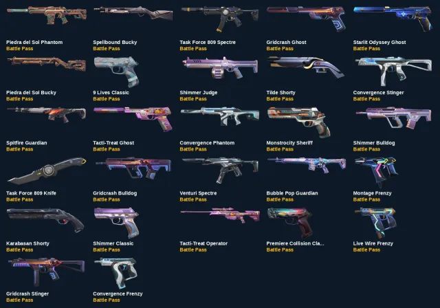 VE199 EU EU | 107 skins+14 knives | VCT LOCK//IN Misericórdia+Kuronami no Yaiba+Kogitsune, Sale, Gold 2, Agents: 24, Skins: 107