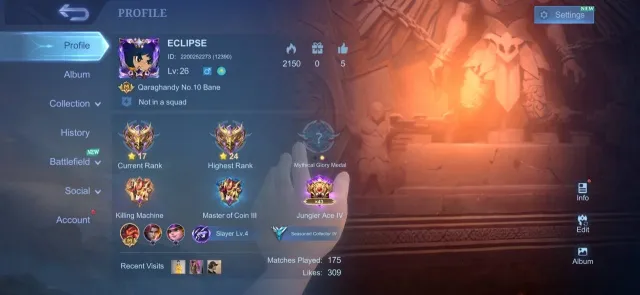 🔥Mage Yin-Melissa🔥Very Few Games🔥Good WR🔥TP Crown🔥GLOBAL🔥, Sale, Rank: Mythic, Level: 26, Win Rate: 74%, Heroes: 41, Skins: 32