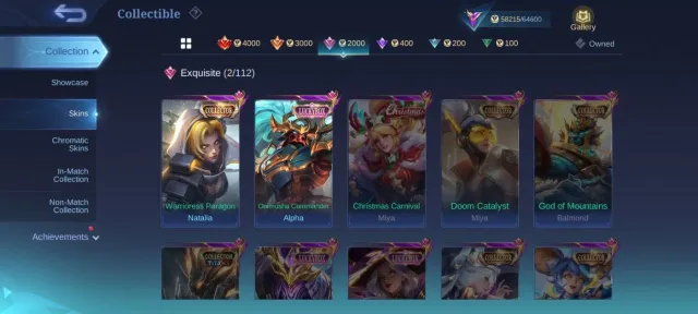 267Skin➤Hero Max➤emblem Max 7➤LUCKYBOX Alpha➤Deluxe 33➤EPIC Natalia➤Moskov➤Gusion➤Karri➤, Продажа, Ранг: Мифический, Уровень: 94, Процент побед: 50%, Герои: 133, Облики: 267