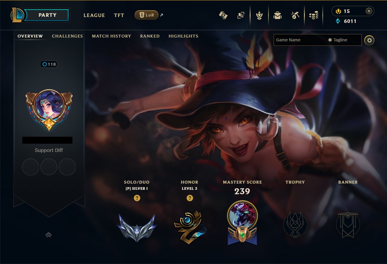 ✅✅✅ Silver 1 ⭐ Elementalist Lux ⭐ Dark Star Cho'Gath ⭐ HANDLEVELED ✅✅✅, Sale, level 118, champions 54, skins 60, Silver