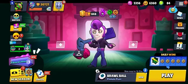 Selling a good BS account, 31000 trophies, 71 brawlers, 8 primes