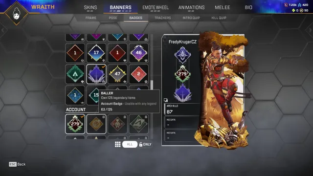 🍀 【 279 LVL 】63 LEGEND SKINS♦️ EA APP ♦️ ПОЛНЫЙ ДОСТУП 🔑, Новичок, 279 уровень, Реликвия: Нет