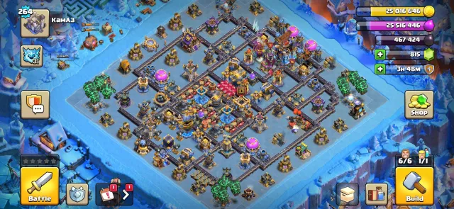 100% full with top gear and skins and 2 designs, other ones in the screenshots, 18 TH Home Village, 10 TH Builder Base