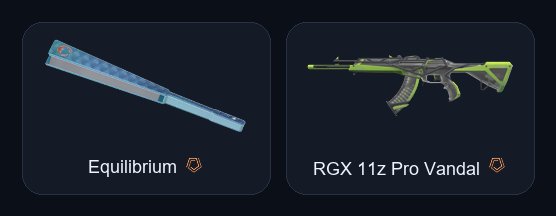 【 Equilibrium 】【 RGX 11z Pro Vandal 】【 Auto delivery 】, Sale, Silver 2, Agents: 21, Skins: 3