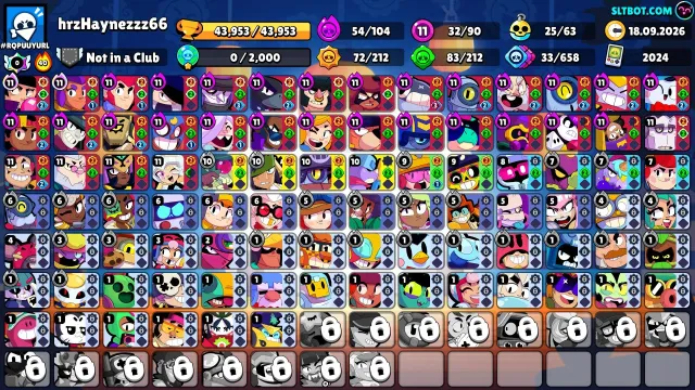 ❤️FAT ACCOUNT IN BS+CLASH😍WELL SUITED FOR MAIN❤️RELINK👍READ DESCRIPTION ☝️, 44000 trophies, 90 brawlers, 25 primes