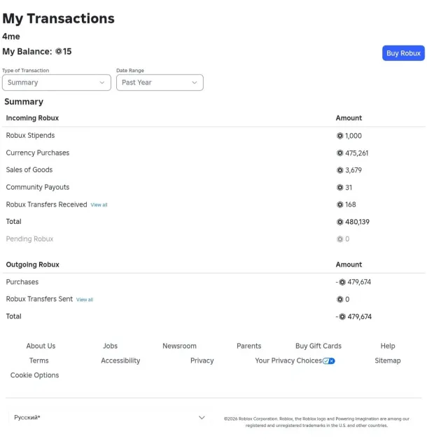 ROBLOX ACCOUNT, TOTAL 470k+, headless+corblx, Voice chat available, Sale, Voice chat: Available