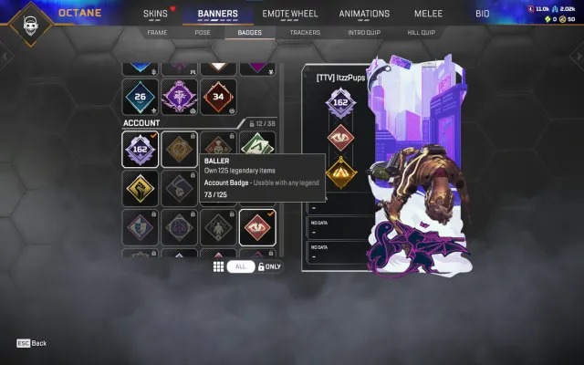 🍀 【 162 LVL 】73 LEGEND SKINS♦️ EA APP + STEAM♦️ ПОЛНЫЙ ДОСТУП 🔑, Новичок, 162 уровень, Реликвия: Нет