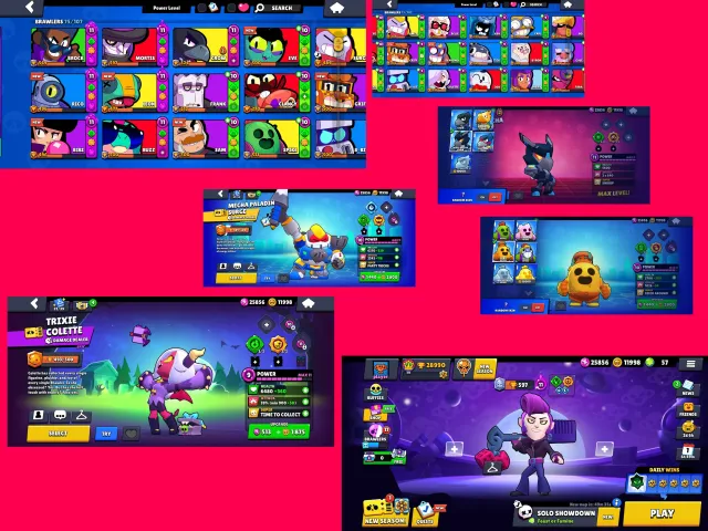 ⚡ PERSONAL ACCOUNT 29K TROPHIES | 75 BRAWLERS | TOP LEVELING | FULL REBINDING TO YOU ⚡, 28990 trophies, 76 brawlers