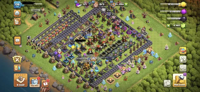 🔥 TH18 | RUSH WITH FULL WALLS | FULL ALCHEMIST, STRONG TH | 6903 GEMS | OBSTACLES, TH18 Native Village, 6 Builder TH