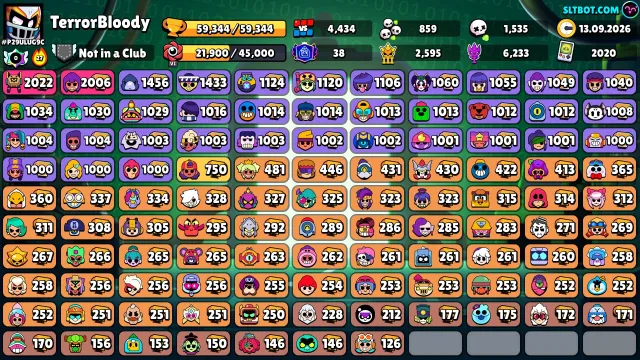 🔥Old ACCOUNT 👉 59000 CUPS 🏆 MANY SKINS ⚜️READ DESCRIPTION PRICE NEGOTIABLE🔥, 59000 cups, 106 brawlers, 38 primes