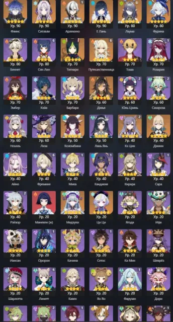 🌸Skin E Lan Signa C1 Harlequin Signa Sitlali Signa Columbina Signa Flins Lauma Furina🌸, Any platform, Email linked, Lumine, Levelled up, AR 56