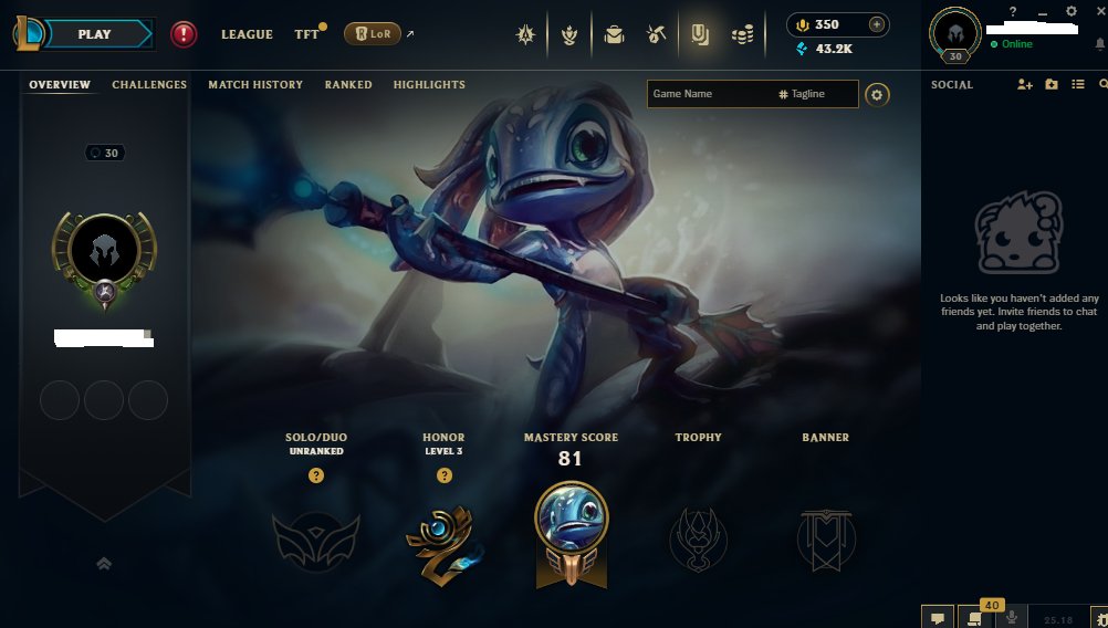 EUNE HANDLEVEL FRESH LVL 30✔️Ready up for Ranked✔️ONLY ARAM✔️50.9.2K BE✔️7 skins in loot✔️Unverfed#9, Sale, level 30, champions 6, Unranked