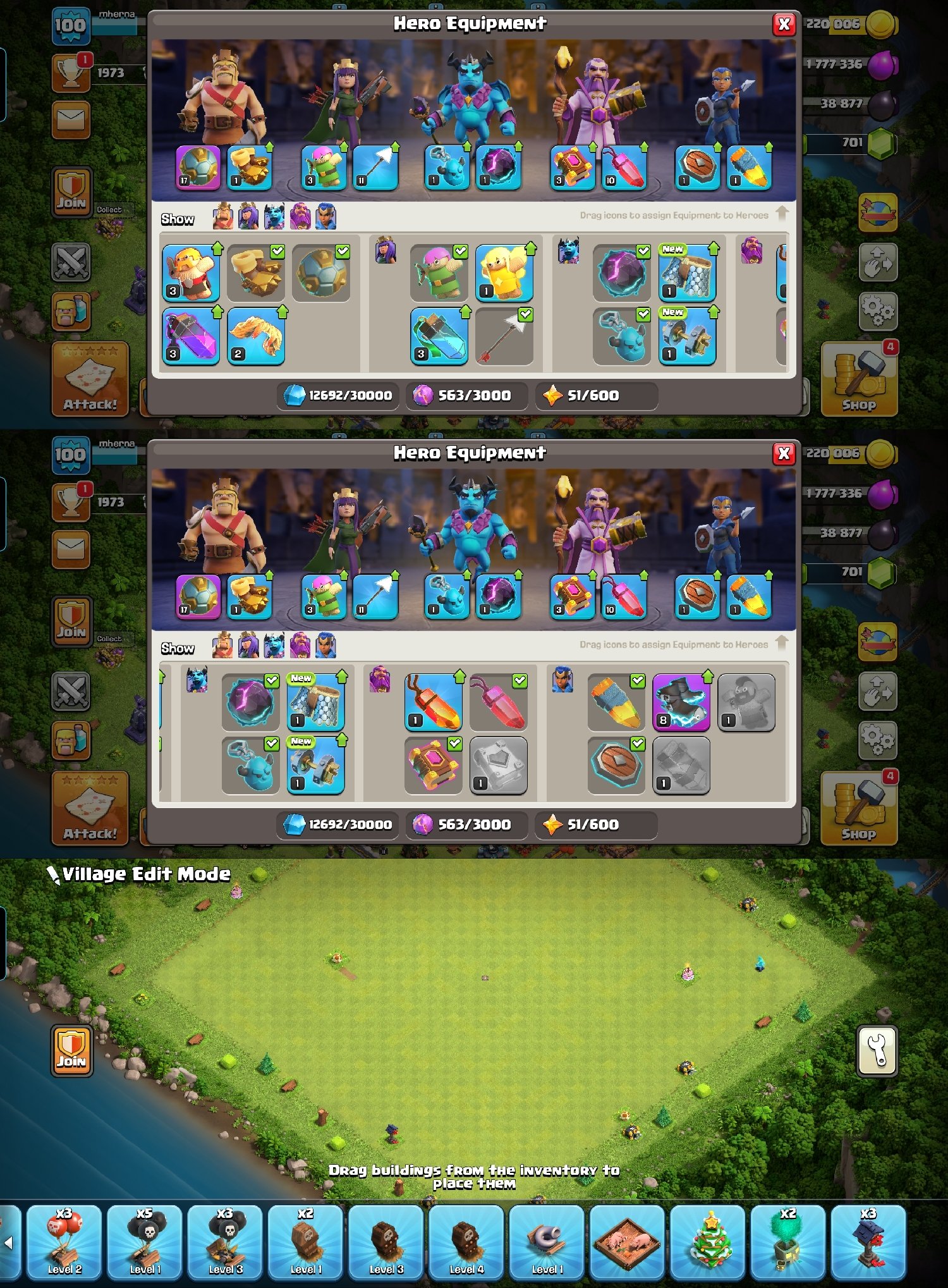 🏰 No. 311 ➤ BEST Th16 ✦ [SB,EB]~2x~EPIC EQ.✦ Heroes(40,50,20,10) ✦ High Magic Items ✦ NC FREE