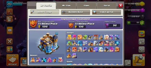 Th18➤LEGEND 3➤6 Hero Max➤7 Epic max➤Dragon➤Cosmic Scenery➤Fire Horse Scenery➤22 Legend Skin, 18 TH Родной Деревни, 10 TH Строителя