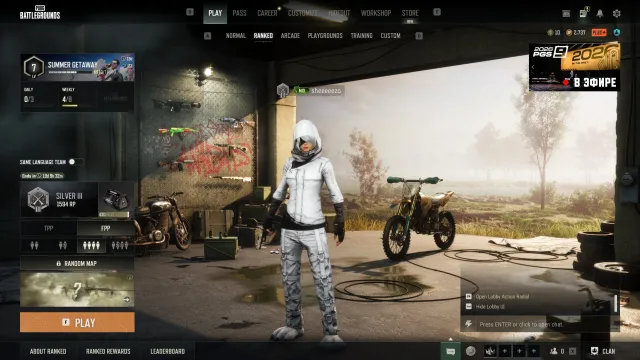 ✅RANKED READY 199 LVL🔥SLR PRETEND PROTOTYPE🔥M249 RIDE OR DIE🔥NIER:AUTOMATA 2B🔥31+ ОРУЖИЙ💥ОДЕЖДА💥, Есть BATTLEGROUNDS Plus