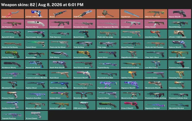 👹🔥GUARANTEE, 5 KNIVES🔮FULL DATA REPLACEMENT 🔮Phantom “Demon” 🔮Vandal “RGX 11z Pro, Ion”🔥👹, Sale, Diamond 1, Agents: 29, Skins: 82
