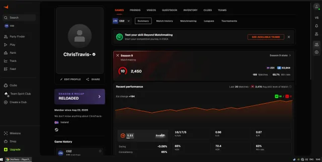 💥10 LVL 💥 2450 ELO 💥ВЕРИФИЦИРОВАН, 💥 ПРАЙМ ЕСТЬ, Продажа, Инвентарь пуст, Есть PRIME, FACEIT, 2450 ELO, Зарегистрирован: Да