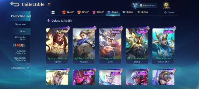 LUCKYBOX Oddett➤Tranfer Roger➤EPIC Gusion➤Grock➤YSS➤Carmila➤valir➤pegasus badang➤всі емблеми Макс, Продаж, Ранг: Міфічний, Рівень: 68, Відсоток перемог: 50%, Герої: 119, Облики: 176