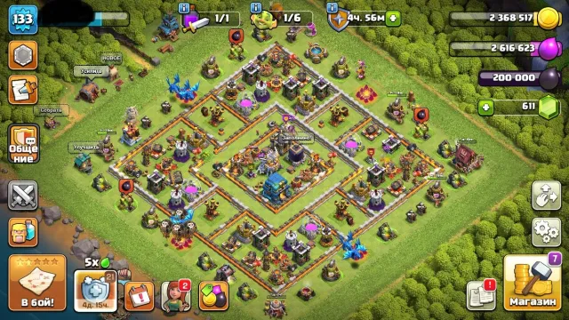 Аккаунт Clash of Clans 12 th Родная 6 th строителя, 12 TH Main Village, 6 TH Builder