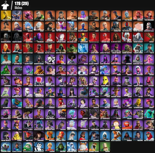 ⚡ GOLD MIDAS • Spire Assassin • Mecha Cuddle Master • Twyn | 178 Skins | (PC/XBOX/PSN), Sale, skins 178