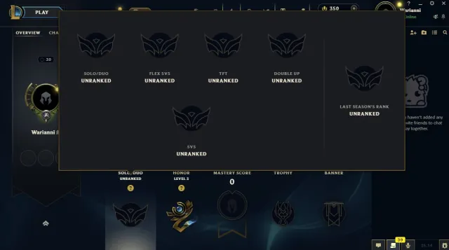 EUW • Lvl 30 • Unranked • 20.4K BE • 350 RP • 1 Skins • 5 Skin Shards • 5 Champs • Full Access • Sm…, Sale, level 30, skins 1, Unranked