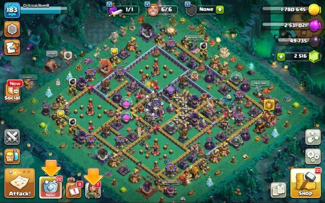 15 th full | 183 LVL | 61/82/42/44/34 | 2500 gems + top gear, 15 TH Home Village, 7 TH Builder Base