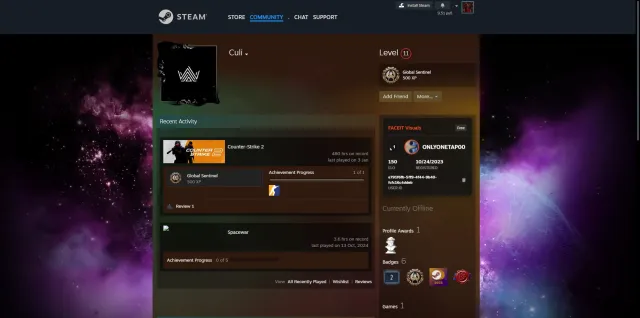 Account for competitive only no faceit, Продажа, Инвентарь пуст, Есть PRIME