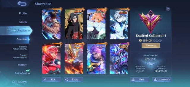 ❤️🔥Pakito Street; Itachi Jules; Fanny Asp; Ducati Benya; Call Terizla-Edith-Darius; Few games 70+ WR❤️🔥, Sale, Rank: Mythical Immortal, Level: 75, Win rate: 70%, Heroes: 133, Skins: 375