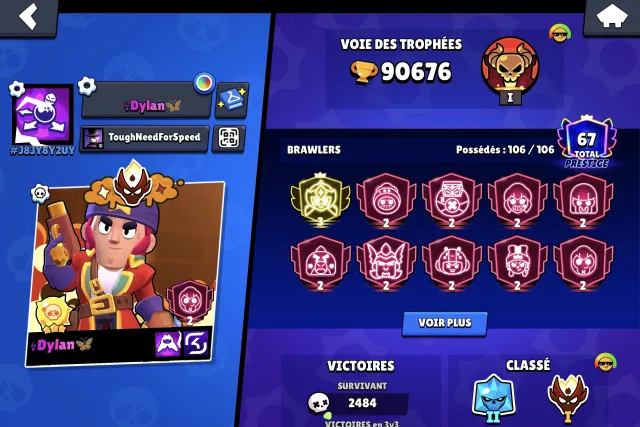 🏆90000🏆 MASTER 💣3 Solar Fame💣🎴OG SKINS RARE🎴🏅264 SKINS (42K GEMS)🏅60+x 11 + ALMOST ALL BUFFIES⚔️, 100000 кубков, 100 бравлеров, 67 праймов