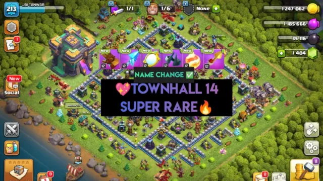 🌺 TH14✨RARE 🔥 7x EPIC EQIP💫 || HERO 53-63-42-50-15✨ || XP-213💥 || HERO SKIN || SAFE ACC, 14 TH Родной Деревни, 8 TH Строителя