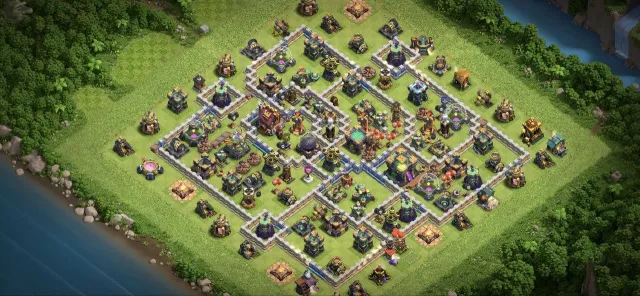 14 TH [Rebinding] Heroes 53.50.35.32.13.0 full, 6 builders, Top gear, has skins, 14 TH Native Village, 9 TH Builder