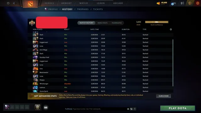 🔥 ЛЕГЕНДА 1 (3035 MMR) 🚀 | 98% УВЕРЕННОСТЬ | РОДНАЯ ПОЧТА ⚡, Продажа, 3035 MMR, 6900 порядочности, 6900 вежливости, 283 матчей, 258 часов