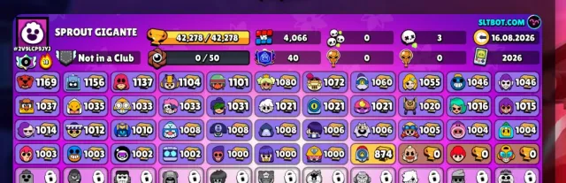 40 FIGHTER CUP PRIME SKINS LOTS OF COINS AND POWER POINTS 4K WINS, trophies 42200, brawlers 44, primes 40