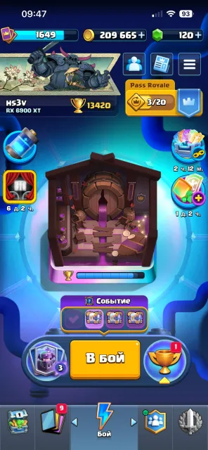 Selling my account. Arena 31, all cards available, 12 x 16, 3 x 15, Arena 31, level 31, 13420 trophies, 123 cards, Available