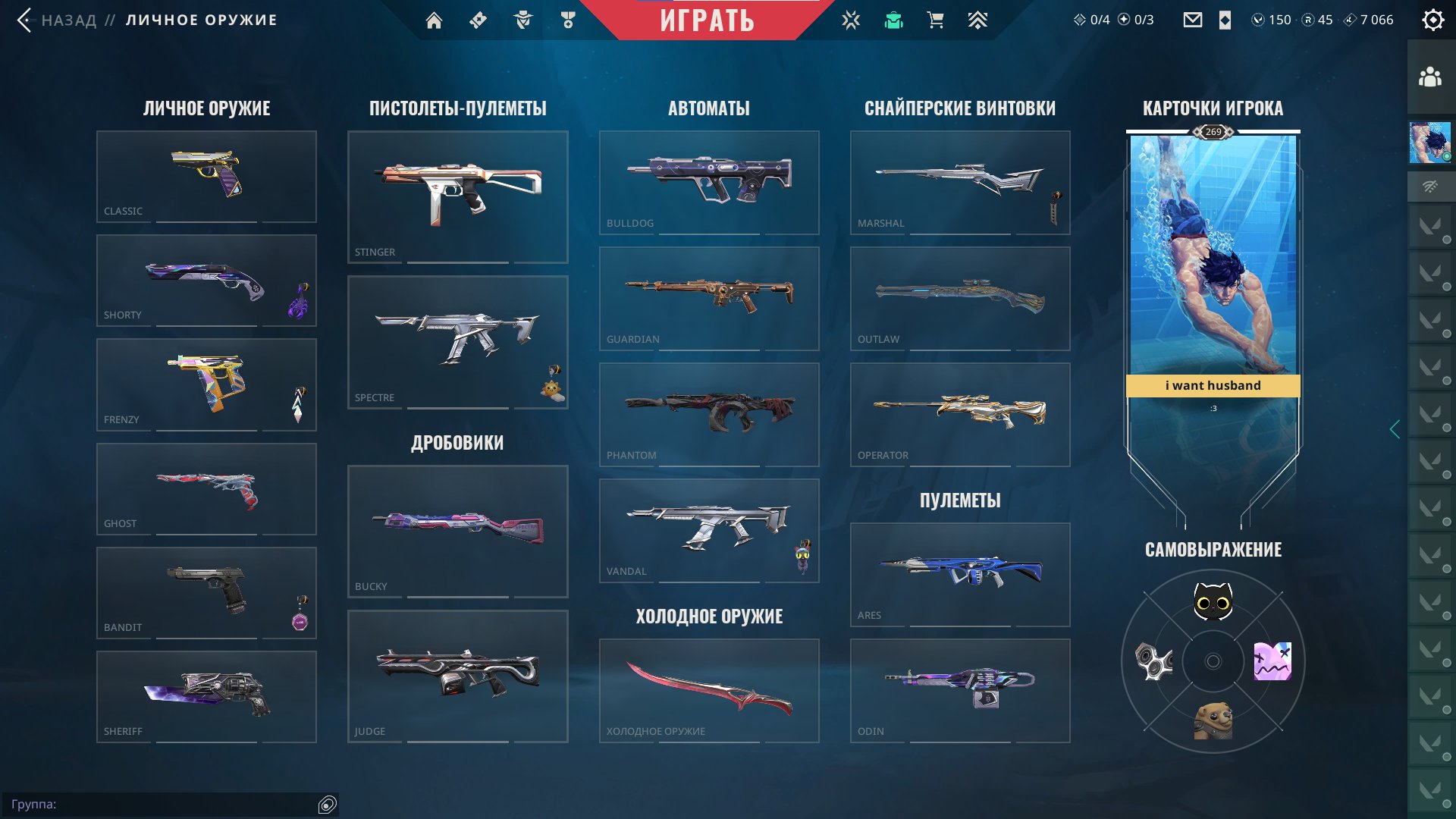Personal account, full binding, permanent access to mail. 120.500 VP was spent, Sale, Ranked unlocked, Agents: 29, Skins: 197
