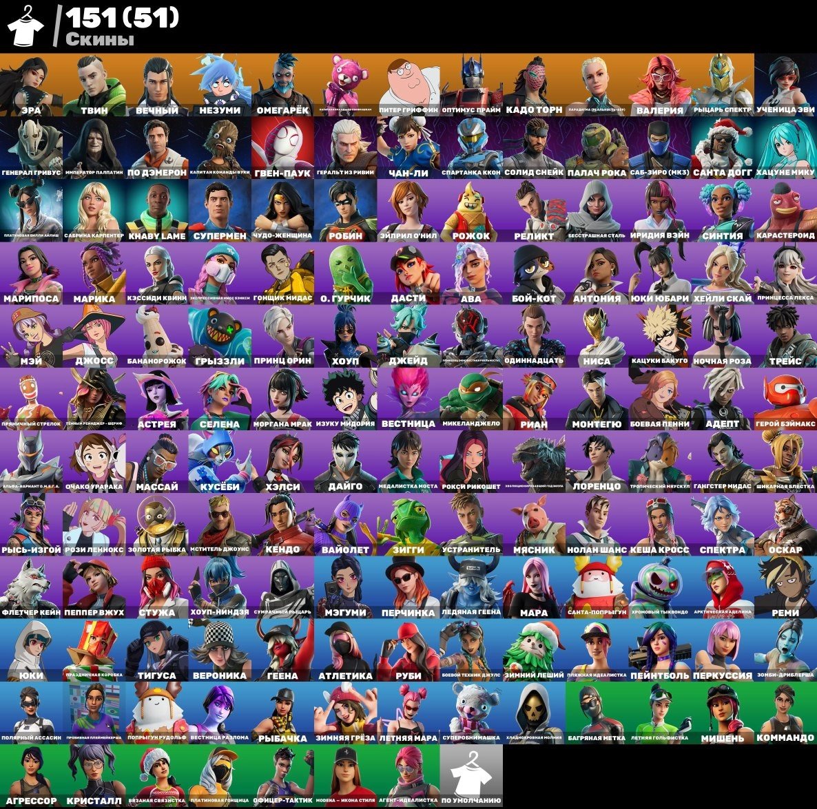 💯ACCOUNT💯151 SKIN💨🤍DIRTY MARK🤍 💚GOLF PLAYER💚💥ZOMBIE FOOTBALL PLAYER💥💛AUTO-DISTRIBUTION, Sale, skins 151