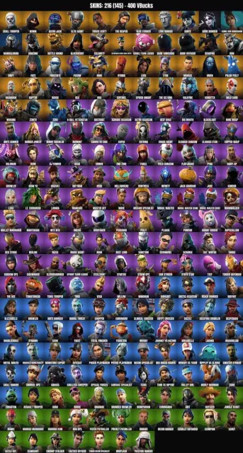 [PC/PSN/XBOX] 216 ск🔥Skelett🔥IKONIK🔥Travis Scott🔥Karamell-Keule🔥Seelenfänger🔥Anerkennung, Verkauf, Skins 216