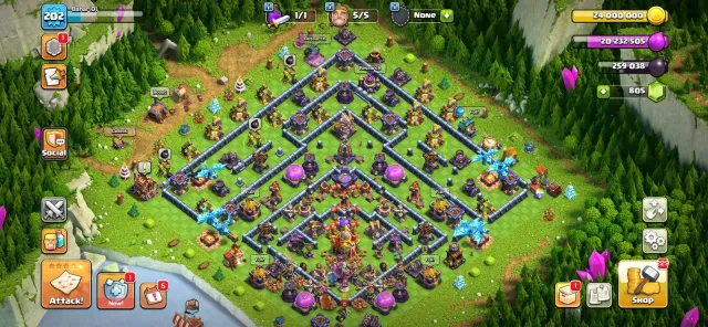 A3💎 6 PERALATAN EPIC💎 TH 16 HAMPIR MAKSIMAL 👑 1k CN 🔥Hero 58-75-44-39-31-3🔥, 16 TH Родной Деревни, 10 TH Строителя