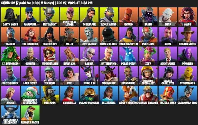 🔥FAT ACCOUNT🔥SOUL REAPER🔥TAKE THE L🔥ORANGE MOOD🔥ELITE AGENT🔥EXCLUSIVES🔥DESCRIPTION👇, Sale, skins 52