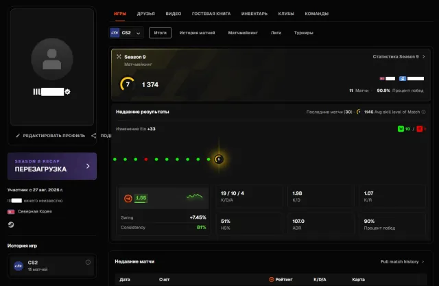 ♾️ 7 LVL 1374 ELO ♾️ ВЕРИФИЦИРОВАН + CS2 PRIME ♾️🔥 ГАРАНТИЯ НА РЕВЕРИФ И АККАУНТ 🔥♾️ РОДНАЯ ПОЧТА ♾️, Продажа, Инвентарь пуст, Есть PRIME, FACEIT, 1374 ELO, Зарегистрирован: Да