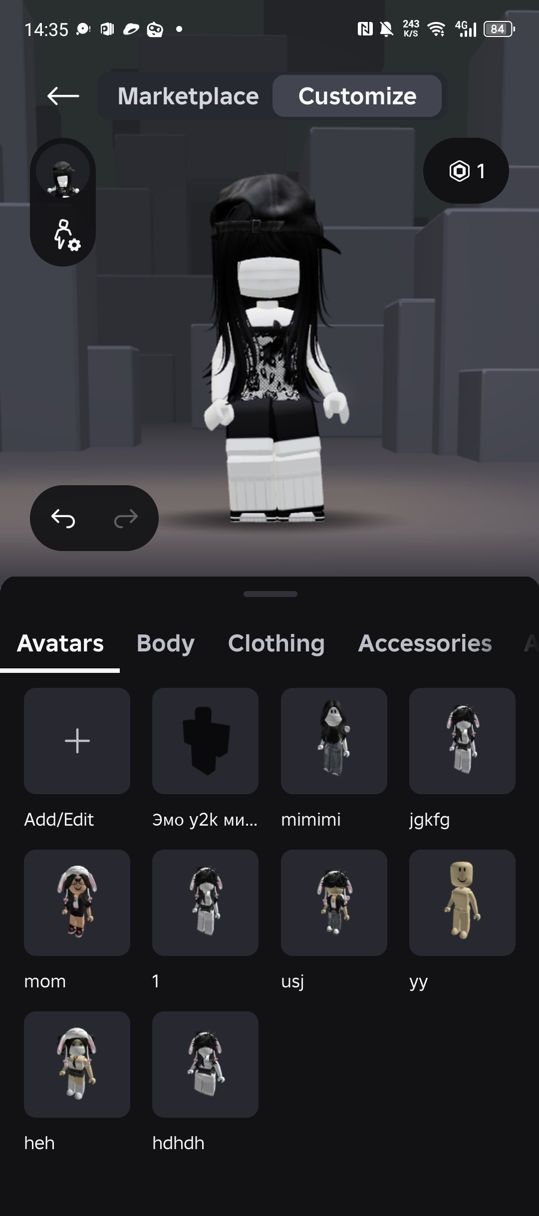 Roblox account, Sale, Voice chat: No
