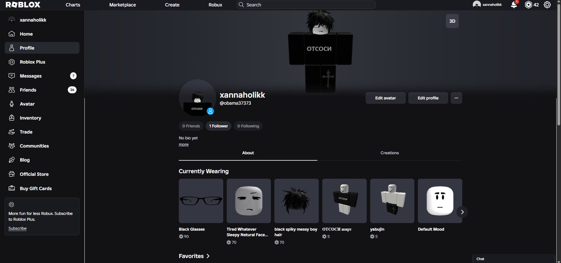 ⭐ Personal Roblox Account for Sale! | 2K+ Total Robux Spent | No Bans | Full Access | Email Change, Sale, Voice chat: Yes