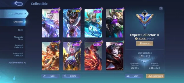 Gaara Vale pegasus badang EPIC YSS khufra Balmond lunox Nana emblem Max, Sale, Rank: Mythic, Level: 54, Winrate: 50%, Heroes: 84, Skins: 162