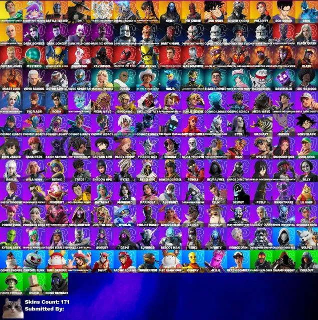 🎀 FORTNITE ACCOUNT 🎀 CUSTOM | DAHLIA | STAR WAND | BAT | DRIVER | SUIT SURFER 🎀, Sale, skins 171