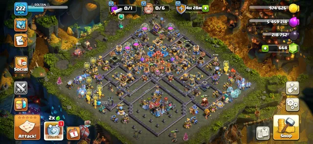 Top account TH18 with top gear and upgrades, 18 TH Home Village, 10 TH Builder Base