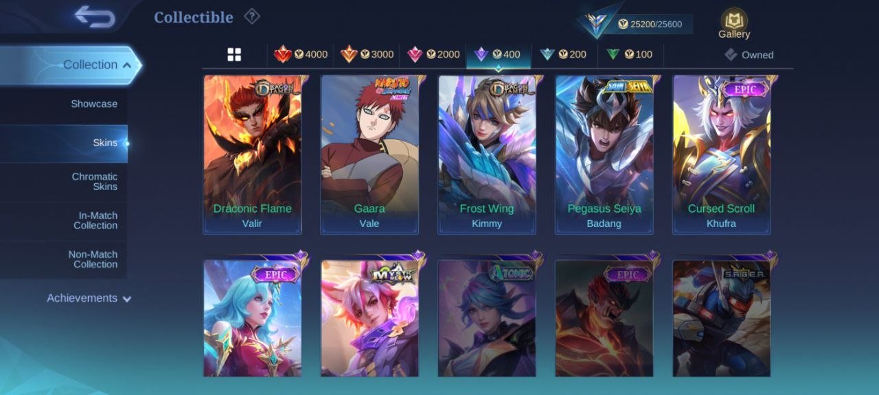 🌈 Collector Natalia | Mythic | Level 44 | 87 Heroes | 114 Skins | Win rate 47% 🏆
